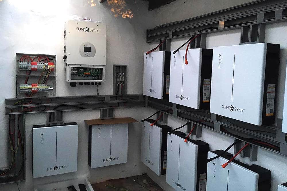 Solar inverters and battery storage system
